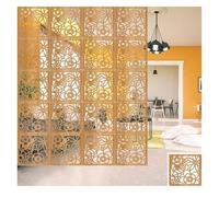 HKSDKABOP Appendere schermi di separazione delle stanze, Divisorio for Ambienti in Legno e plastica, Spessore 5 mm, Confezione Naturale di Diverse Misure(Natural-a,15Pcs)