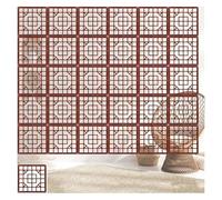 HKSDKABOP Appendere schermi di separazione delle stanze, Il divisorio for Ambienti sospeso in Legno e plastica Fai da Te è Disponibile in Colore Naturale e in Diverse Dimensioni(39x39cm,15Pcs)