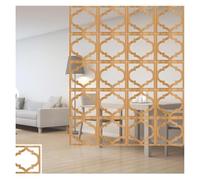 HKSDKABOP Appendere schermi di separazione delle stanze, Pannelli divisori for Ambienti sospesi in Legno e plastica, Confezione Naturale di Diverse Misure(26Pcs)