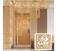 HKSDKABOP Appendere schermi di separazione delle stanze, Pannelli divisori for la Privacy Pieghevoli e sospesi Cavi 29x29cm Naturali, Diverse Misure(Natural a,9Pcs)