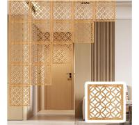 HKSDKABOP Appendere schermi di separazione delle stanze, Pannelli divisori for la Privacy Pieghevoli e sospesi Cavi 29x29cm Naturali, Diverse Misure(Natural B,30Pcs)
