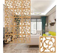 HKSDKABOP Appendere schermi di separazione delle stanze, Pannelli divisori Pieghevoli in Legno e plastica for la Privacy, da Appendere, Naturali, 1-100 Pezzi(Natural a,9Pcs)