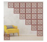 HKSDKABOP Appendere schermi di separazione delle stanze, Pannelli divisori sospesi in Legno e plastica da 5 mm, Naturali, 29x29 cm/39x39 cm(29x29cm,16Pcs)