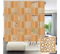 HKSDKABOP Appendere schermi di separazione delle stanze, Pannelli divisori sospesi in Legno e plastica, Naturali, Misure Multiple, Confezione da 1 a 100 Pezzi(Natural a,100Pcs)