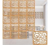 HKSDKABOP Appendere schermi di separazione delle stanze, Pannelli Quadrati da Appendere for la Privacy Pieghevoli, divisori for Ambienti con Ganci, Naturali, 1-100 Pezzi(Natural B,15Pcs)