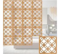 HKSDKABOP Appendere schermi di separazione delle stanze, Pannelli Quadrati da Appendere for la Privacy Pieghevoli, divisori for Ambienti con Ganci, Naturali, 1-100 Pezzi(Natural a,95Pcs)