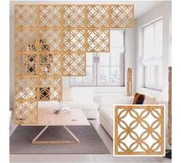 HKSDKABOP Appendere schermi di separazione delle stanze, Pannello divisorio for la Privacy con Accessori Multicolore 1-100 Pezzi(Natural,24Pcs)