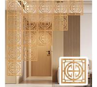 HKSDKABOP Appendere schermi di separazione delle stanze, Pannello divisorio for la Privacy in Legno e plastica, Naturale, Diverse Dimensioni(Natural a,1Pc)