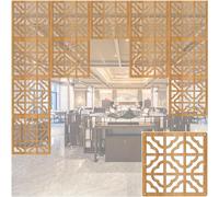 HKSDKABOP Appendere schermi di separazione delle stanze, Pannello divisorio Pieghevole for la Privacy in Legno-plastica, divisorio for Ambienti, Naturale, 29x29 cm, quantità Multiple(Natural a,70Pcs)