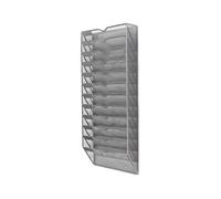 HKSDKABOP Archivio rivista di metallo, Metal A4 Wall Mounted File Mail Magazine Organizer 12 Tiers Multicolor(Black)