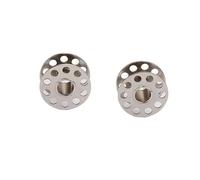 HKSDKABOP Bobine Metalliche per Macchine da Cucire, Strumenti Artigianali for Macchine da Cucire in Acciaio Inossidabile con Bobina di Metallo 10 Pezzi 20x10mm