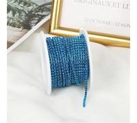 HKSDKABOP Catena a Maglia fitta con Strass, Catena a Tazza con Strass Multicolore SS6-SS12 5-10 Iarde Cucitura Finiture in Vetro Pietra incollata(Color 13,SS12-3.0mm)