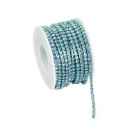 HKSDKABOP Catena a Maglia fitta con Strass, Catena di Strass Cristallo Multicolore con da 2 mm e 3, Finiture applicative for Il Vestito(Color 5,2mm)