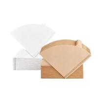 HKSDKABOP Filtri di carta per caffè, Filtri for caffè a forma di clessidra in polpa legno a V, 50 pezzi, multicolore, versabili(V01white 50pcs)