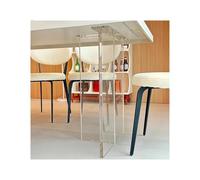 HKSDKABOP Gambe per tavolo in vetro trasparente, Gambe da scrivania in acrilico a forma di T 880 libbre for galleggiante, dimensioni del bar pranzo 40-70x20x70 cm(50x20x70cm/20x8x27.5in)