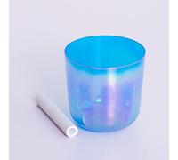 HKSDKABOP Il Canto di Cristallo, Set di Ciotole tibetane in Cristallo di Quarzo, Confezione da 4, 6-8 Pollici(432hz,6 inch E)