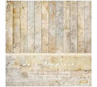 HKSDKABOP Pacchetto di Carta degli Appunti, Carta for Scrapbooking 6x6 Pollici Multicolore 24 Fogli Confezione da 12 Pizzi Floreali Disegni Vintage 160 gsm Senza acidi