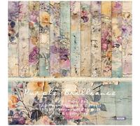 HKSDKABOP Pacchetto di Carta degli Appunti, Confezione da 24 Fogli di Carta for Scrapbooking Multicolore 6x6 Pollici