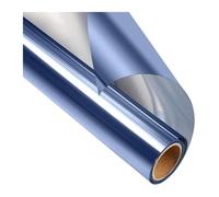 HKSDKABOP Pellicola isolante for finestre a specchio unidirezionale che blocca il sole e controlla calore, multicolore, dimensioni multiple(Blue-silver,40x200 cm)