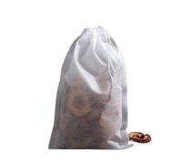 HKSDKABOP Sacchetti filtranti in tessuto non tessuto Bustine di tè vuote in tessuto non con coulisse, varie misure, bianche, 100 pezzi(8 X 10cm)