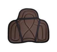 HKSDKABOP Sede equestre, Sottosella confortevole for equitazione, ammortizzante con cinghia di fissaggio, in pelle PU, 55 cm x 45, for la schiena del cavallo(Brown)