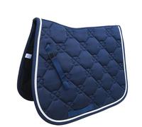 HKSDKABOP Sede equestre, Sottosella da dressage, traspirante, in cotone spesso, elastico, con doppia corda a rullo, for attrezzatura equina for la schiena del cavallo(Blue)