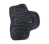 HKSDKABOP Sede equestre, Sottosella for cavallo, pratico, trapuntato, in similpelle, comodo, for dressage, spesso, antiscivolo, ammortizzante, accessorio for la schiena del(Black)