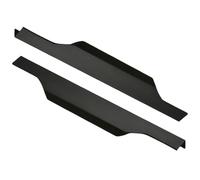 HKSDKABOP tirare la maniglia nascosta sul bordo del dito, Maniglie for mobili e cassetti in lega di alluminio nascoste, nero opaco, 300-1500 mm, confezione da 2(Length 450mm)