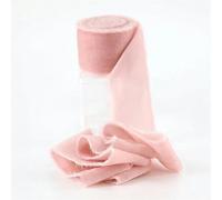 HKSDKABOP Un Nastro di Velluto Morbido, 1,5 Iarde/Rotolo da 4 cm, Fatto a Mano, Nastro di Velluto sfilacciato, con Bordi stropicciati, for Bouquet di Fiori da Sposa, Decorazioni Fai da Te(Pink)