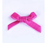 HKSDKABOP Un Nastro di Velluto Morbido, Fai da Te Fatto a Mano Accessori Decorativi Nastro Piccolo Fiocco Costume calzino Fiocco Fisso Nastro di Velluto Fiocco(Deep Rose Red,3 PCS)