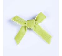 HKSDKABOP Un Nastro di Velluto Morbido, Fai da Te Fatto a Mano Accessori Decorativi Nastro Piccolo Fiocco Costume calzino Fiocco Fisso Nastro di Velluto Fiocco(Verdant,10 PCS)
