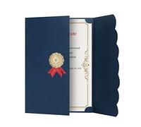 HKSICHENGKEJIUK 5 custodie protettive per certificati, A4, premio, diploma, tripiegabili, per laurea, invito, riconoscimento, certificati, documenti, contratti
