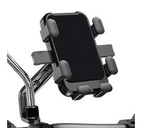 HKSOPC Porta Cellulare Moto per Yamaha Majesty 400 2004-2016, Supporto Telefono Moto Regolazione 360º, Supporto Telefono Bicicletta Supporto Telefono Antivibrazione,A Rearview Mirror Style-Black