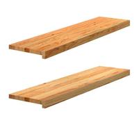 HKTMGDNG 2 gradini per scale, in legno massiccio di quercia marrone chiaro | I versatili pannelli per scale in vero legno di quercia possono essere utilizzati in modo flessibile anche come elegante
