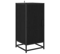 HKTMGDNG Credenza nera effetto rovere, 35,5 x 35 x 76 cm | L'armadietto sottile multiuso per camera da letto e corridoio crea uno spazio discreto dietro una porta in poco spazio.