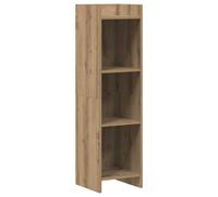 HKTMGDNG Libreria a 3 ripiani, 30 x 30 x 111 cm, in legno di quercia | Scaffale salvaspazio per soggiorno, camera da letto e ufficio. Tre scomparti aperti creano ordine per i tuoi libri e le