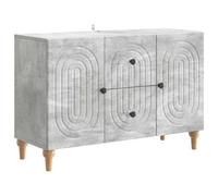 HKTMGDNG Mobile TV grigio cemento, 89 x 34,5 x 60 cm, credenza con cassetti | Cassettiera compatta per soggiorno e camera da letto con 2 ante e 2 cassetti per riporre i media in ordine.