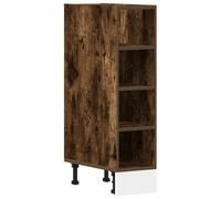 HKTMGDNG Mobiletto da cucina Riga, rovere affumicato, 20 x 44,5 x 81,5 cm | Armadietto compatto per cucina e dispensa con piedini regolabili, superficie robusta e portata 80 kg.