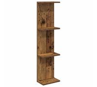 HKTMGDNG Scaffale da parete effetto legno anticato, 25 x 15 x 100 cm, in | Scaffale sospeso sottile per soggiorno e camera da letto, portata 15 kg, protegge lo spazio del pavimento e crea ordine.