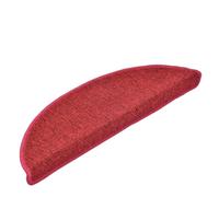 HKTMGDNG Set di 10 tappetini per gradini, 56 x 17 x 3 cm, rosso | Tappetino autoadesivo per gradini per corridoio e scale. Offre isolamento acustico e protegge i gradini in legno dai graffi.