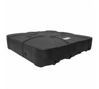 HKTMGDNG Set di 2 supporti per ombrellone, colore nero, 88 x 88 x 19 cm | Base per ombrellone resistente alle intemperie in robusto HDPE per balcone, terrazza e giardino, con 2 basi e aste