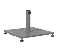 HKTMGDNG Supporto per ombrellone con ruote, grigio scuro, effetto legno, 45 | Robusto supporto per ombrellone in acciaio per giardino e terrazza. Con pratiche rotelle per posizionare l'ombra in modo