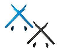 HKUCO Blue/Black Compatible/Replaceable Silicone Leg Set For Oakley Crosslink Sunglasses Earsocks Rubber Kit