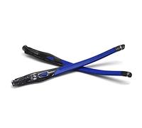 HKUCO Gambe di ricambio in gomma trasparente per telaio nero Oakley Crosslink Sweep/Switch Montatura per occhiali