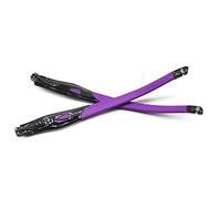 HKUCO Gambe di ricambio in gomma trasparente per telaio nero Oakley Crosslink Sweep/Switch Montatura per occhiali