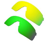 HKUCO Lenti Compatibile/Sostituzione per Oakley EV-Zero Blades 24K Gold/Emerald Verde Occhiali da sole