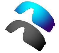 HKUCO Lenti Compatibile/Sostituzione per Oakley EV-Zero Blades Occhiali da Sole Blu/Nero Polarized
