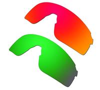 HKUCO Lenti Compatibile/Sostituzione per Oakley EV-Zero Blades Rosso/Emerald Verde Occhiali da Sole
