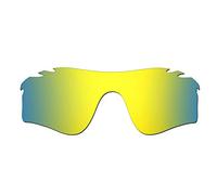 HKUCO Lenti Compatibile/Sostituzione per Oakley Radarlock Path Vented Occhiali da Sole Gold Polarized