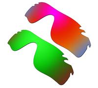 HKUCO Lenti Compatibile/Sostituzione per Oakley Radarlock Path Vented Occhiali da Sole Rosso/Verde 2 Pairs Polarized